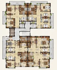Ground Floor plan of New Era Apartments
